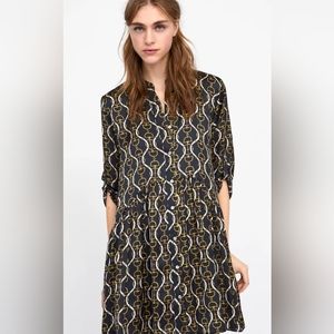 Zara Chain Print Dress XS